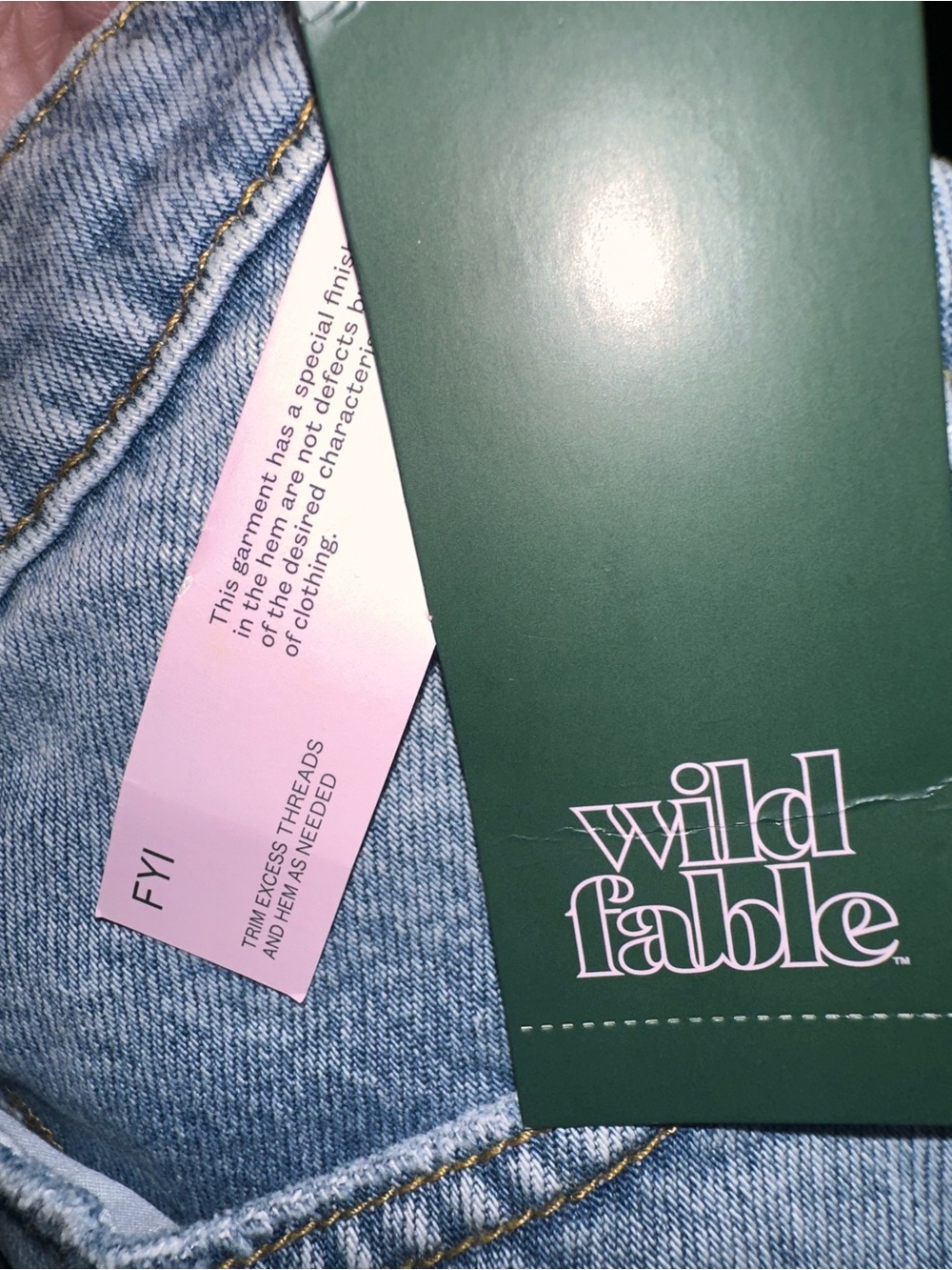 wild fable Blue Distressed Denim Cutoff Shorts - Picture 3 of 4